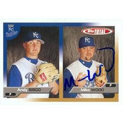 Autograph Warehouse 98157 Mike Wood Autographed Baseball Card Kansas City Royals 2005 Topps Total No. 664