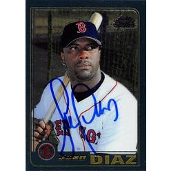 Autograph 191259 Boston Red Sox Ft 2001 Topps Chrome Rookie No. T219 Juan Diaz Autographed Baseball Card