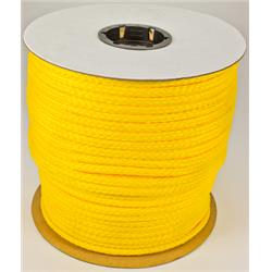 Cordage Source 610100-00500-111 0.31 in. x 500 ft. Braided Polypropylene Rope, Yellow