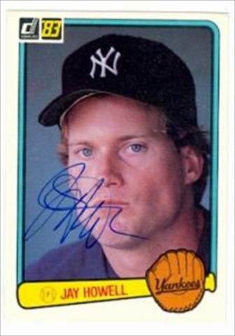 Autograph Warehouse 41679 Jay Howell Autographed Baseball Card New York Yankees 1983 Donruss No. 587