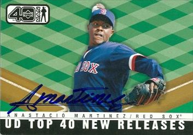 Autograph Warehouse 37479 Anastacio Martinez Autographed Baseball Card Boston Red Sox 2002 Upper Deck 40 Man No. 1045