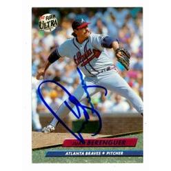 Autograph Warehouse 75567 Juan Berenguer Autographed Baseball Card Atlanta Braves 1992 Fleer Ultra No .455