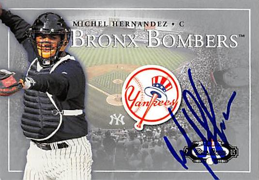 Autograph 123498 New York Yankees Ft 2003 Fleer Box Score No. 225 Michel Hernandez Autographed Baseball Card