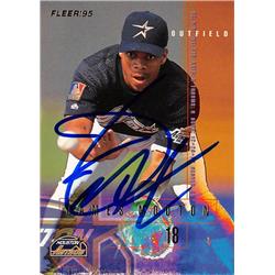 Autograph Warehouse 618895 James Mouton Autographed Baseball Card - Houston Astros&#44; SC 1995 Fleer - No.466