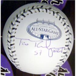 Autograph Warehouse 626913 Francisco Rodriguez Autographed Baseball 2008 All Star Game Ball - Inscribed K Rod - Angels World Series Hero Mets Tigers