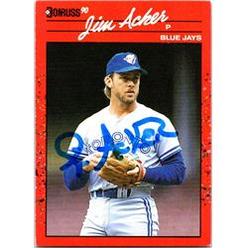 Autograph Warehouse 653512 Jim Acker Autographed Baseball Card - Toronto Blue Jays, SC - 1990 Donruss No.558