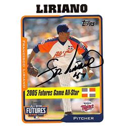 Autograph Warehouse 586536 Francisco Liriano Autographed Baseball Card - Minnesota Twins - 2005 Topps Futures Game All Star No.UH211 Rookie