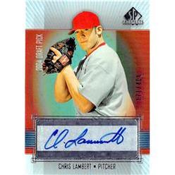 Autograph Warehouse 649935 Chris Lambert Autographed Baseball Card - St. Louis Cardinals - 2004 Upper Deck Prospects Rookie Refractor No.301 LE 171-