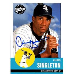 Autograph Warehouse 650972 Chris Singleton Autographed Baseball Card - Chicago White Sox, FT - 2001 Upper Deck Vintage No.146