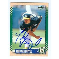 Autograph 121163 Oakland Athletics 1995 Score No. 210 Todd Van Poppel Autographed Baseball Card