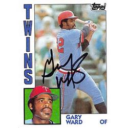 Autograph Warehouse 247547 Gary Ward Autographed Baseball Card - Minnesota Twins 1984 Topps - No. 67