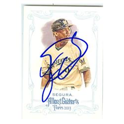 Autograph Warehouse 248128 Jean Segura Autographed Baseball Card - Milwaukee Brewers 2013 Topps Allen Ginters - No. 262