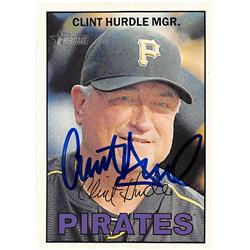 Autograph Warehouse 247120 Clint Hurdle Autographed Baseball Card - Pittsburgh Pirates Manager 2016 Topps Heritage - No. 273