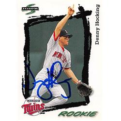 Autograph Warehouse 245651 Denny Hocking Autographed Baseball Card - Minnesota Twins 1995 Score - No. 585 Rookie