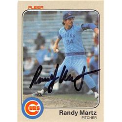 Autograph Warehouse 245837 Randy Martz Autographed Baseball Card - Chicago Cubs 1983 Fleer - No. 501