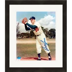 Autograph Warehouse 270641 Billy Loes Autographed 8 x 10 in. Photo - Brooklyn Dodgers 1955 World Series Champions Matted & Framed