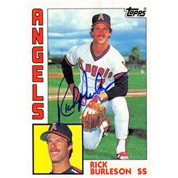 Autograph Warehouse 570495 California Angels&#44; SC Rick Burleson Autographed Baseball Card - 1984 Topps No.735