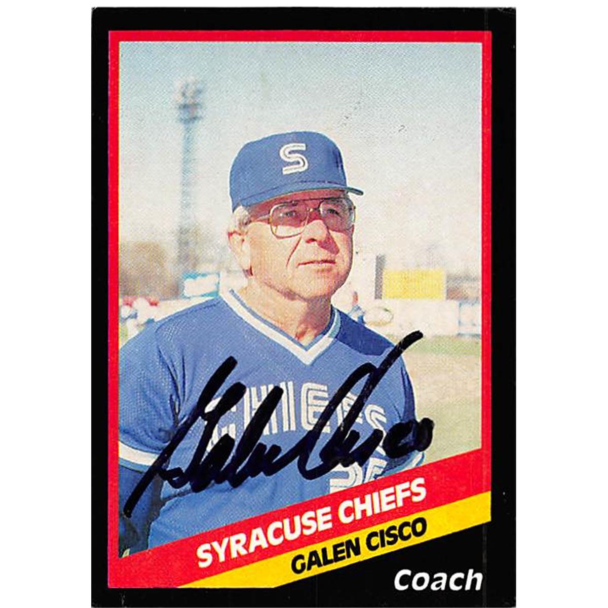 Autograph Warehouse 344606 Galen Cisco Autographed Baseball Card - Minor League&#44; Syracuse Chiefs 1988 CMC No. 351