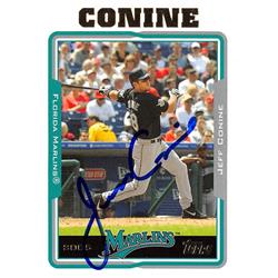 Autograph Warehouse 626266 Jeff Conine Autographed Baseball Card - Florida Marlins 2005 Topps - No.579