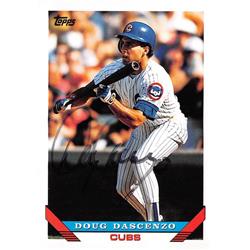 Autograph Warehouse 619613 Doug Dascenzo Autographed Baseball Card - Chicago Cubs 67 - 1993 Topps No.211