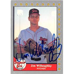 Autograph Warehouse 587039 Jim Willoughby Autographed Baseball Card - 1990 Pacific Senior League No.37 - Winter Haven Super Sox