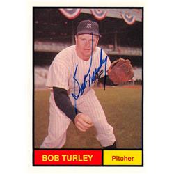 Autograph Warehouse 653456 Bob Turley Autographed Baseball Card - 1982 Galasso 1961 New York Yankees No.5