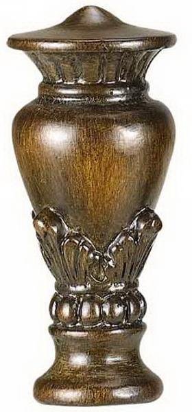 GrillGear 2.5 in. Traditional & Classic Resin Urn Finial&#44; Light Brown