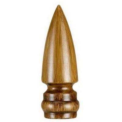 GrillGear Pointed Resin Lamp Finial, Brown