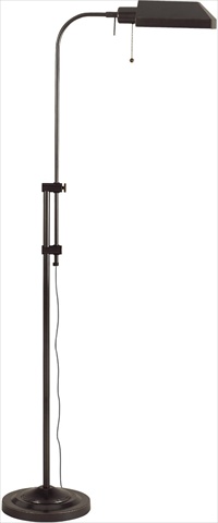 Cal Lighting BO-117FL-DB 100 W Adjustable-Height Pharmacy Floor Lamp- Dark Bronze