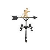 Montague Metal Products WV-291-GB 200 Series 32 In. Gold Fireman Weathervane