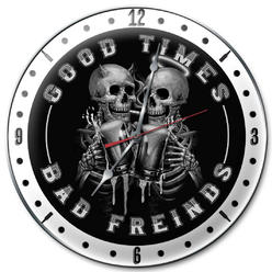 Past Time Signs Pasttime Signs LETH250 14 x 14 in. Good Times Bad Friends Vintage Metal Sign