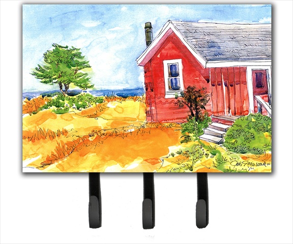 Caroline's Treasures 6041TH68 Old Red Cottage House at the lake or Beach Leash Holder or Key Hook