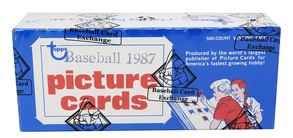 Schwartz Sports Memorabilia BX187TVE1 1987 Topps Baseball Unopened Vending Box BBCE Wrapped From A Sealed Case - FASC - Bonds-Bo-McGwire RCs - 500 Cards