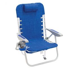 Rio Brands 259003 Lace Up Aluminum Backpack Chair with Removable Backpack, Ocean Blue