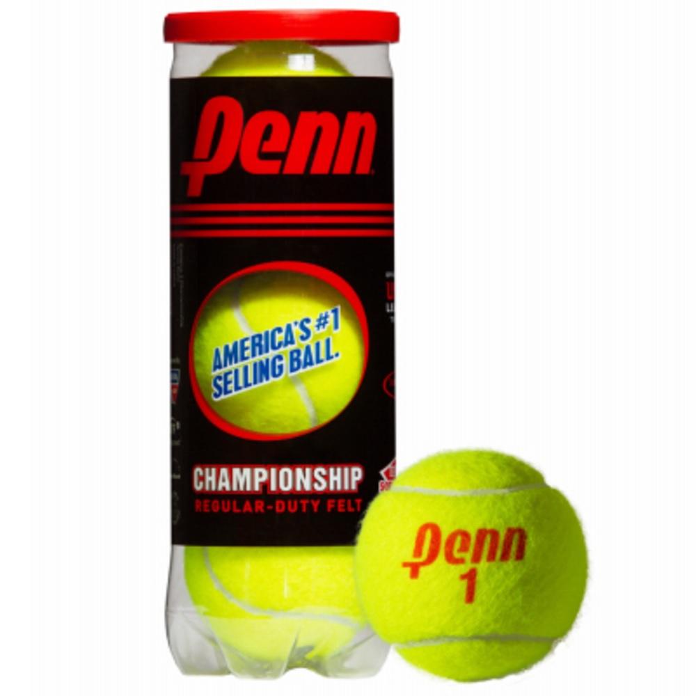 Head Penn Racquet Sports 270857 Championship Penn Tennis Balls, Yellow - Pack of 3