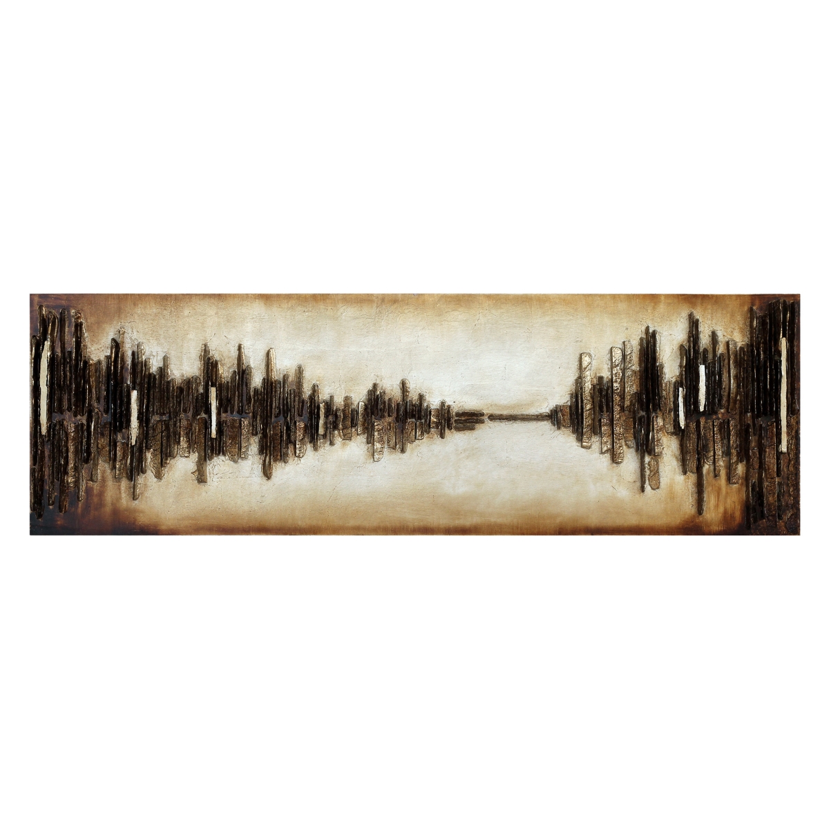 Empire Art Direct PMO-110506-7222 Primo Mixed Media Hand Painted Iron Wall Sculpture - Passages