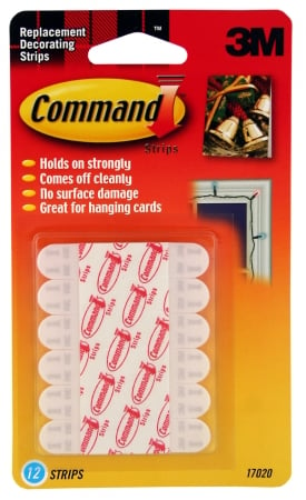 3M .75in. X 3in. Replacement Command Strips  17020