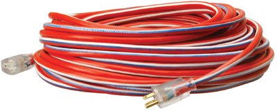 Coleman Cable 172-02548USA1 12- 3 50 ft. Sjtw Red- White& Blue Made In Usa Cord