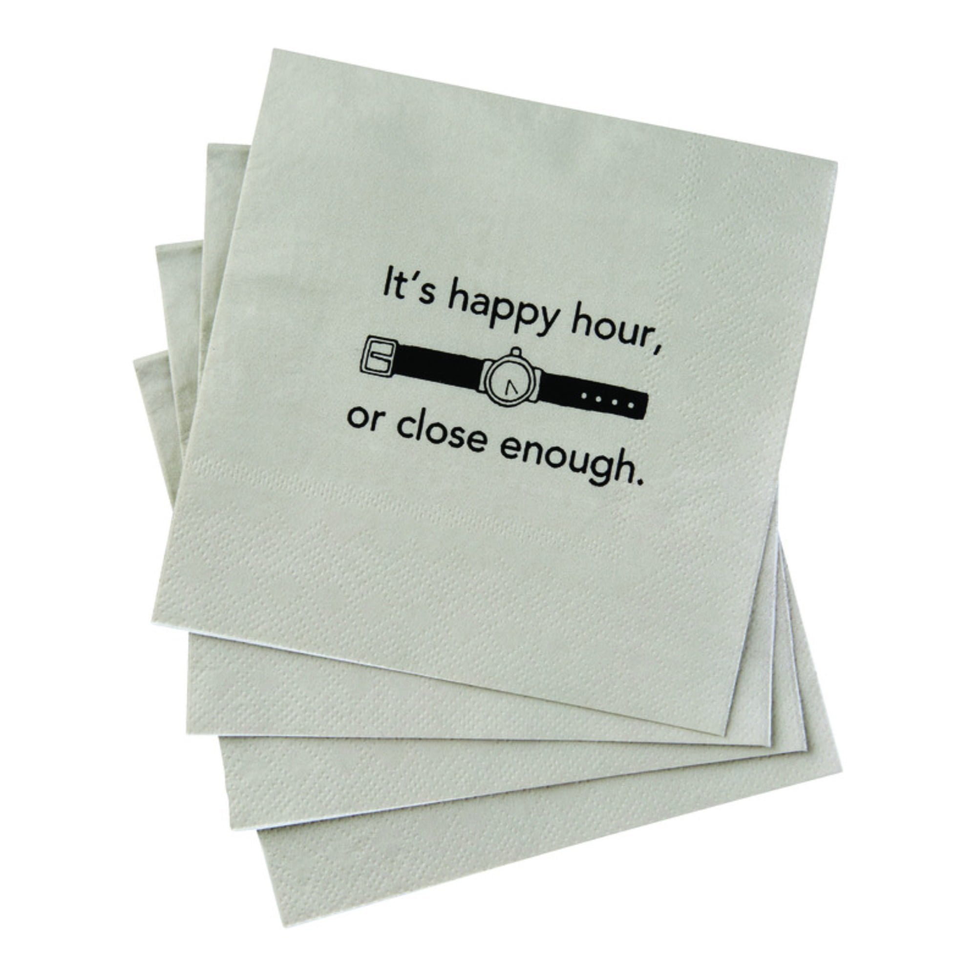 Hallmark 6519383 Its Happy Hour or Close Enough Napkins Paper, Assorted - 20 per Case, Pack of 4