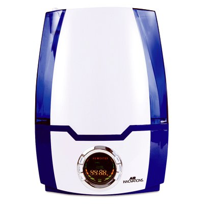 Aspecto 1.37 gal Air Innovations Blue & White Clean Mist Smart Humidifier with Aroma Tray