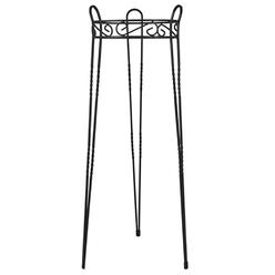 Cobraco SCBPS1030-B 30 in. Canterbury Scroll Top Plant Stand - Black