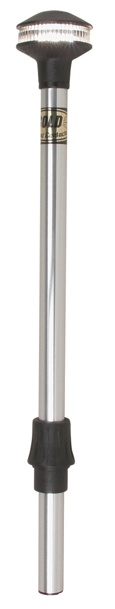 Perko Inc. 1440DP8CHR Inland Series Reduced Glare with All Round Marine Pole Light&#44; White
