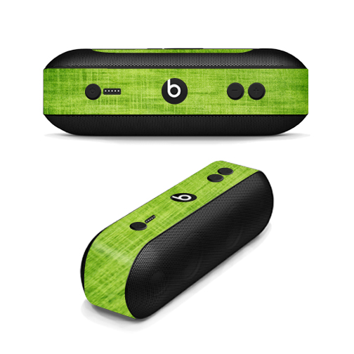 MightySkins BEPILLPL-Green Fabric Skin Decal Wrap for Beats by Dr. Dre Beats Pill Plus - Green Fabric