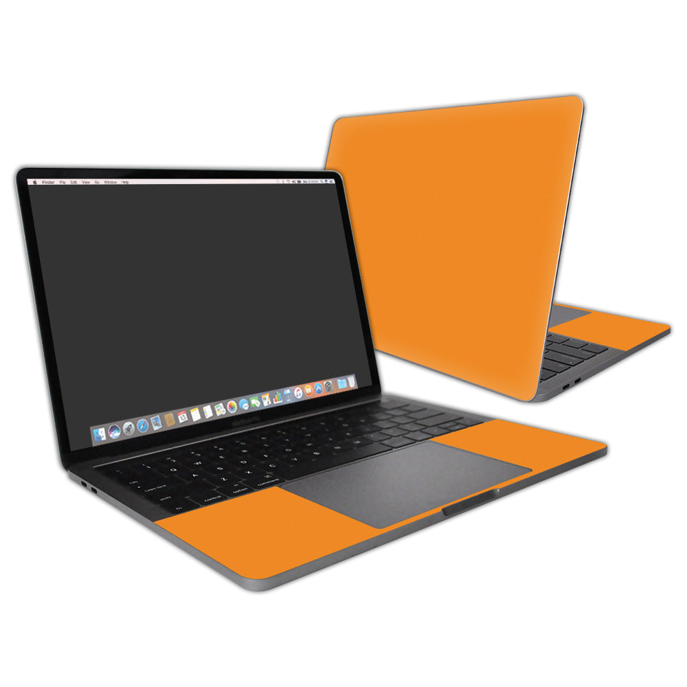 MightySkins APMAPRO132-Solid Orange Skin Compatible with Apple MacBook Pro 13 in. 2020 - 2016 Touch Bar Wrap Cover Sticker - Solid Orange