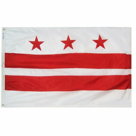 Annin Flagmakers 146460 3 ft. x 5 ft. Nyl-Glo District of Columbia Flag