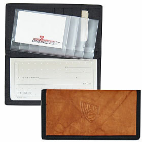 Rico New Jersey Nets Leather/Nylon Embossed Checkbook Cover