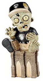 Forever Collectibles New Jersey Nets Zombie Figurine - On Logo