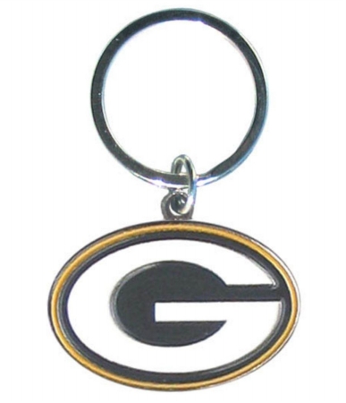 Siskiyou Sports Green Bay Packers Chrome Logo Cut Keychain