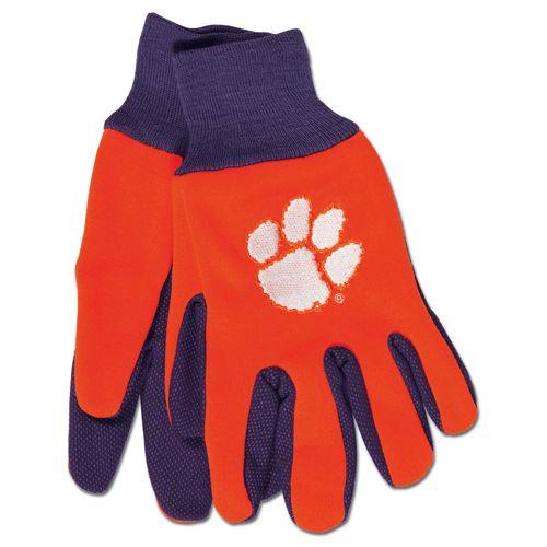 McArthur Towels & Sports Wincraft Clemson Tigers Gloves Two Tone Style Adult Size