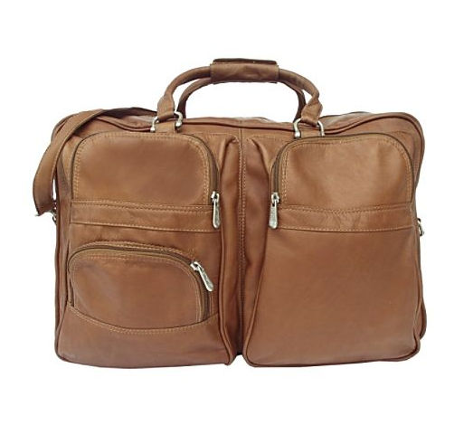Piel Leather 8829 Complete Carry-All Bag - Saddle